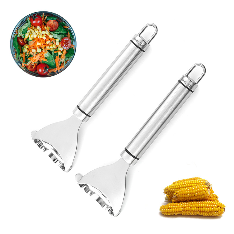 Stainless steel corn grater, a new household kitchen gadget, corn kernel peeler, corn grater knife, thresher