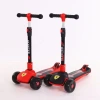 Graffiti four-wheel scooter for children aged 3 to 6, four-wheel folding flashing scooter for kids, baby single-pedal scooter details Picture