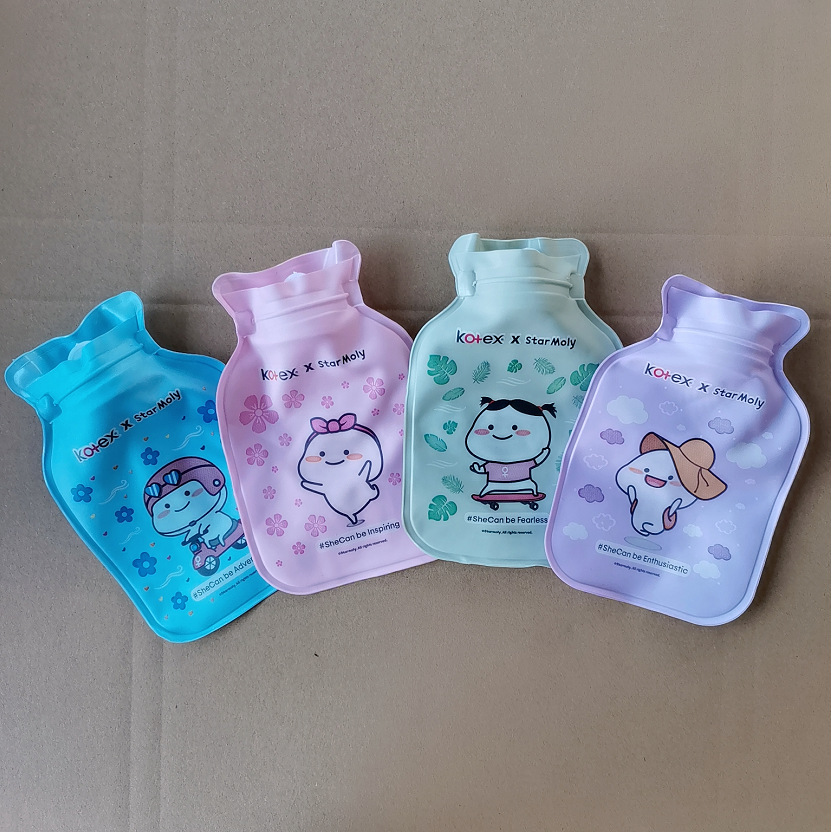 小号热水袋印花注水卡通热水袋暖手宝儿童韩版暖手袋图