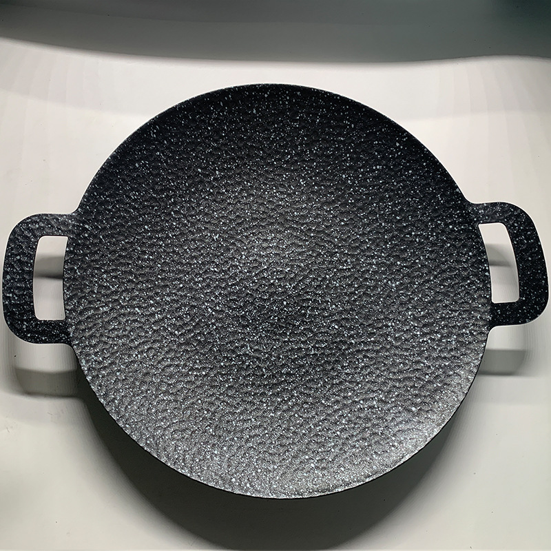 New round barbecue pan with suspended surface, non-stick, available in various sizes for easy portability and wholesale details Picture