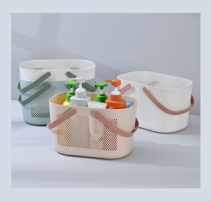 颜色可选手提塑料篮子洗澡蓝沐浴篮浴室洗浴篮收纳筐子小篮子浴筐详情33