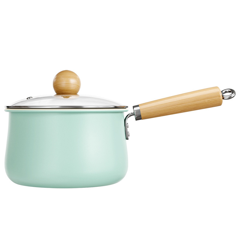 Ceramic small milk pot, household baby food pot, household snow flat pot, ceramic non-stick pot, universal stove, small soup pot Item Picture