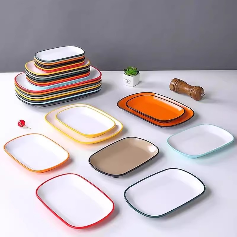 盘子/塑料餐盘/欧洲盘子/烧烤盘酒店用品/玻璃盘产品图