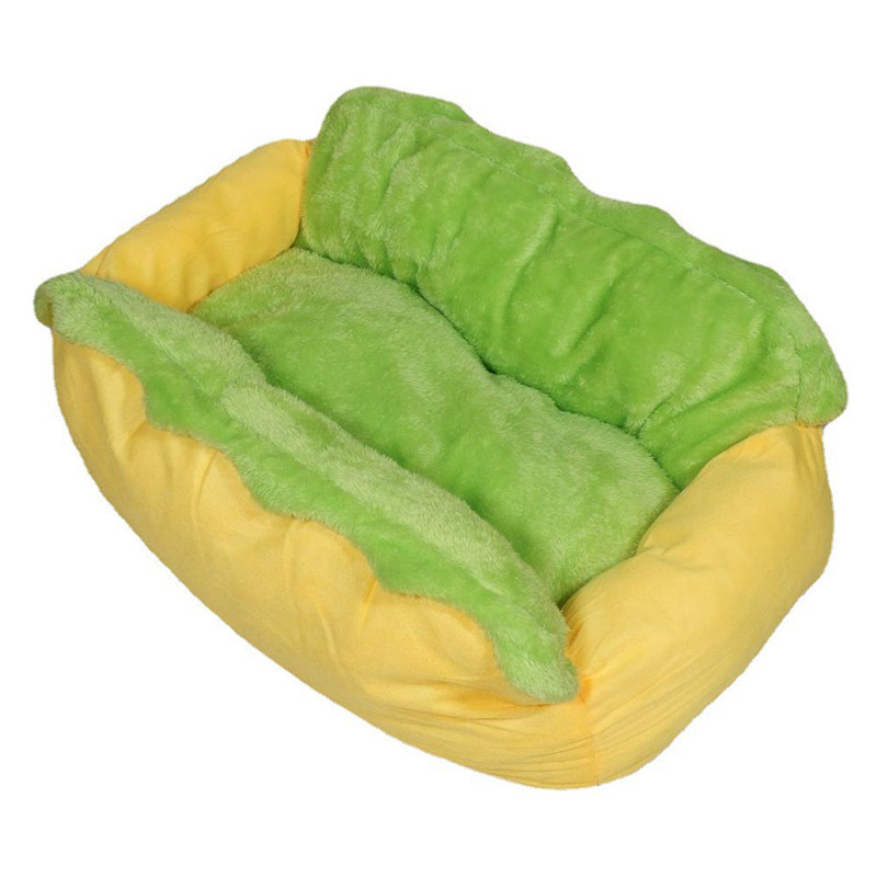 Cute pet hot dog bed, large fashionable hot dog sausage bed, pet mat, cat and dog bed, autumn and winter cat and dog bed Item Picture