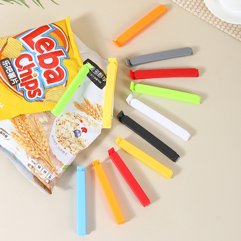 食品封口夹防潮保鲜夹子茶叶奶粉零食食物袋密封夹子塑料可定LOGO