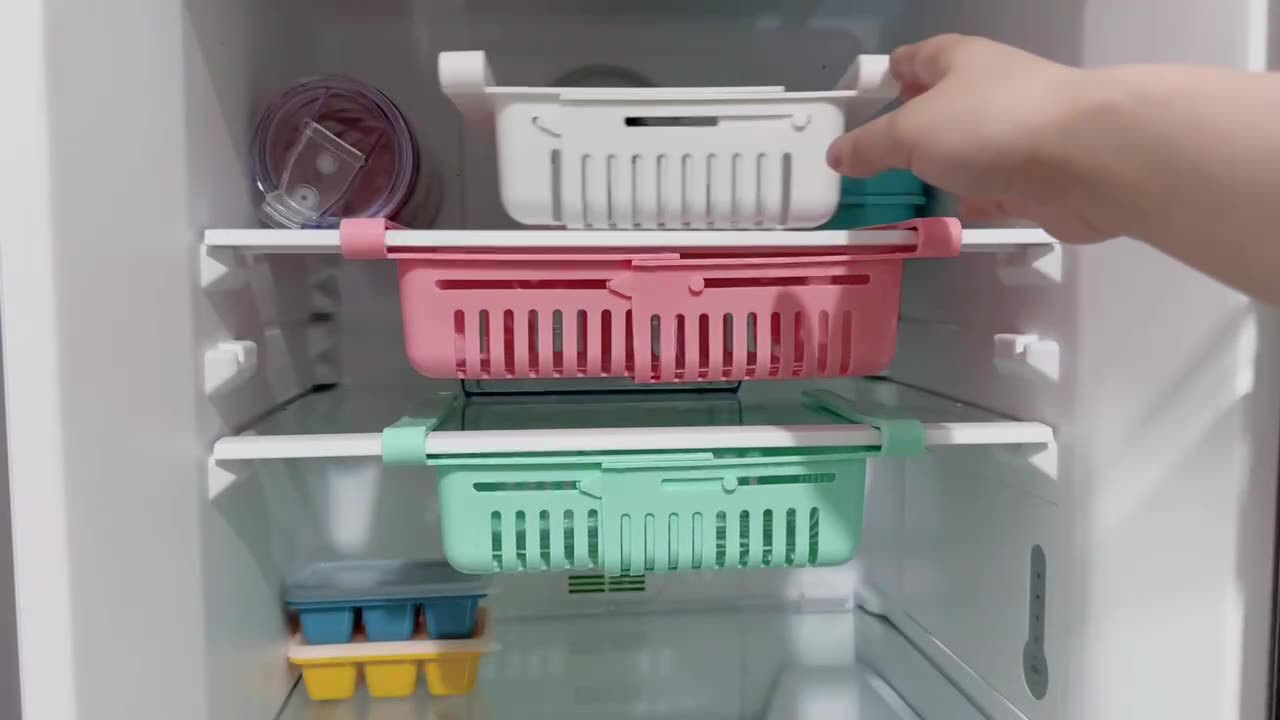 冰箱收纳盒冰箱悬挂抽屉式食物篮