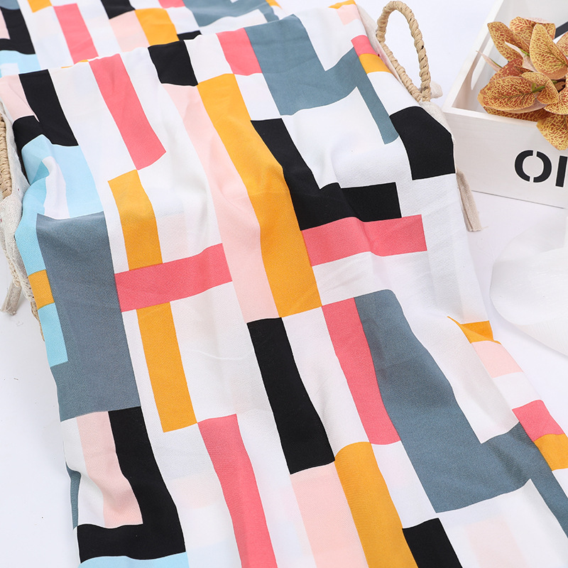 Aliexpress offers wholesale of geometric pattern plain printed fabric and vertical striped clothing fabric in stock details Picture