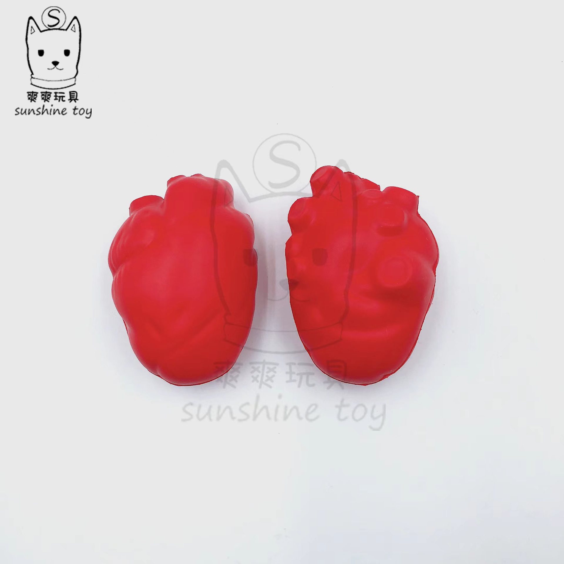 Factory direct sales of PU foam simulation human body accessories, medical teaching AIDS, heart, liver, lung and kidney decompression toys, printed logos pic 6