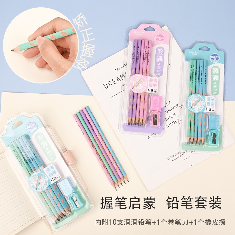 Sapling Pencil Hb For Students Safe Non-Toxic Correction Grip For Primary School Students Satinwood 2B Writing Pencil details Picture