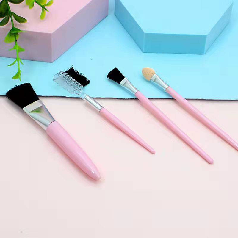 Card makeup brush set eyebrow brush package color handle eyelash curler Beauty makeup beauty tools 2 yuan jewelry direct sales Application Scenario