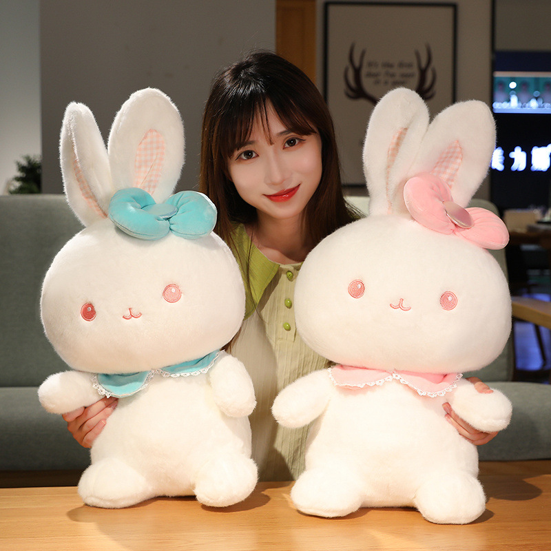 网红貂绒兔公仔毛绒玩具儿童玩偶睡觉抱枕女生大号玩具布娃娃公仔