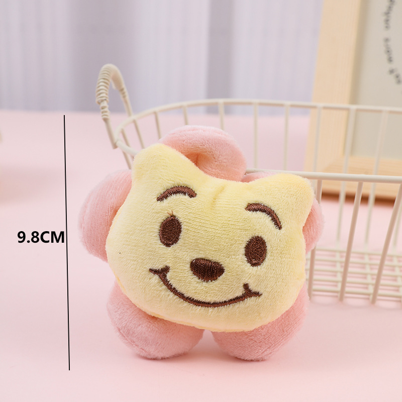 Cute Beaver Flower Internet Red Ruby Plush Hair Clip Cartoon Soft Cute Girl Scrunchie Accessories Accessories Application Scenario