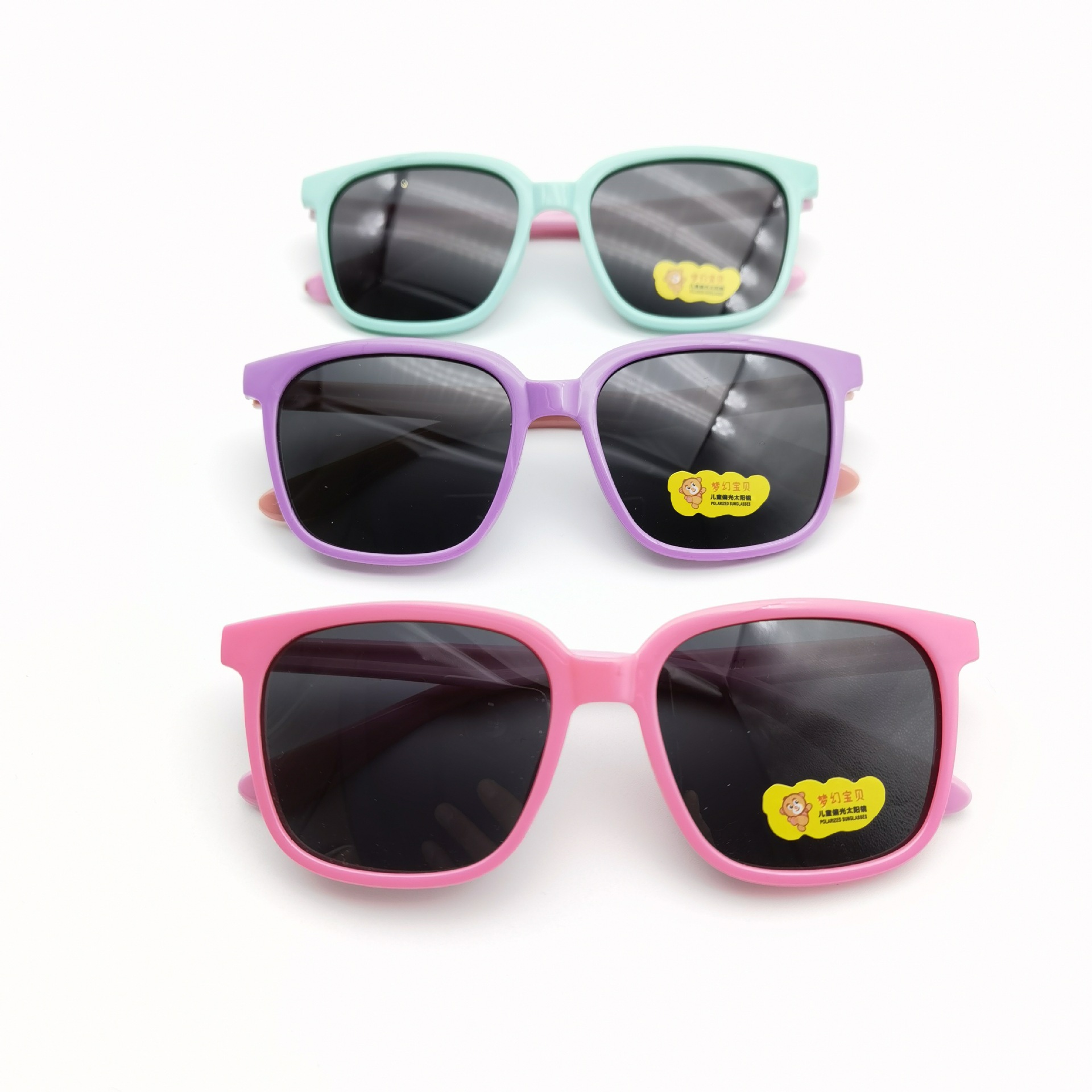 2022 New baby polarized children's sunglasses, silicone foot cuffs, continuous UV protection children's sunglasses for boys and girls details Picture
