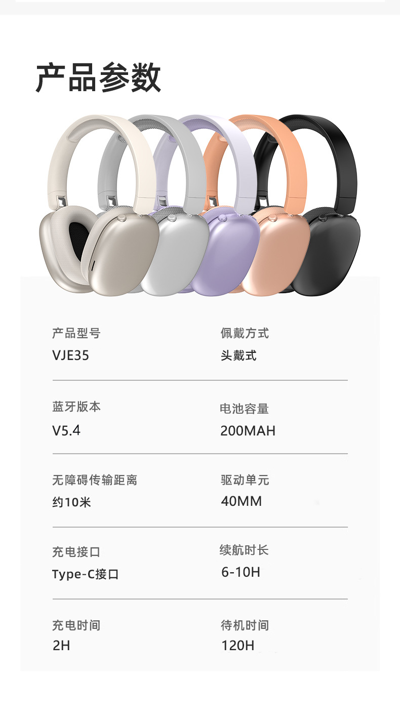 Новый VJE35 - головый bluetooth с высокой внешностью и высоким уровнем звука pic 18