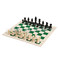 适用比赛皮革国际象棋套装塑料棋子3.8英寸+棋盘43CM儿童娱乐游戏图