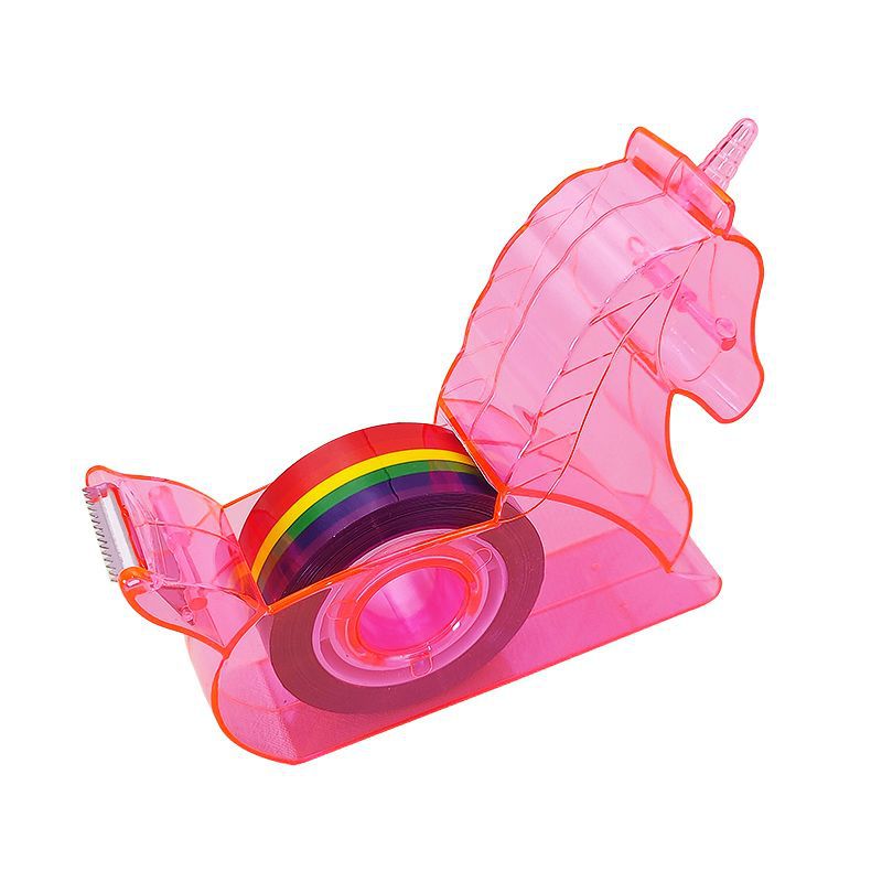 Creative Flamingo Tape Cutter Wholesale student hand ledger Unicorn tape machine desktop multifunctional tape seat Item Picture