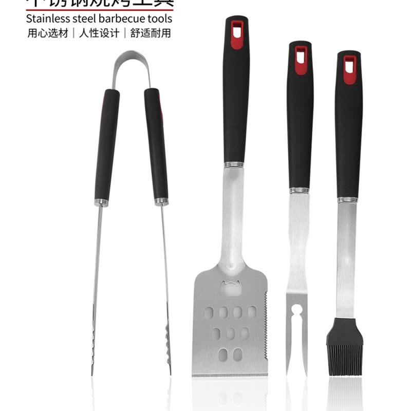 Multi-functional shovel, fork, sweep, clamp and grill set Item Picture