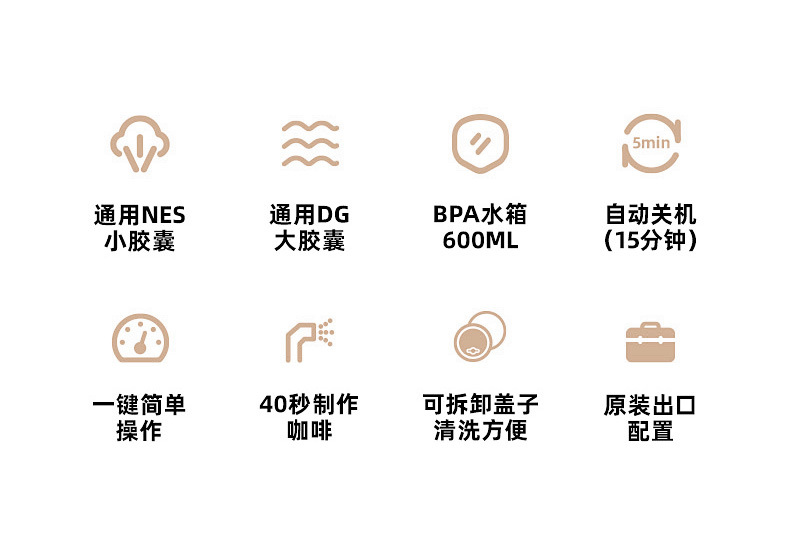 Cross-border foreign trade Italian capsule coffee machine, portable office commercial small household American coffee pot pad pic 7