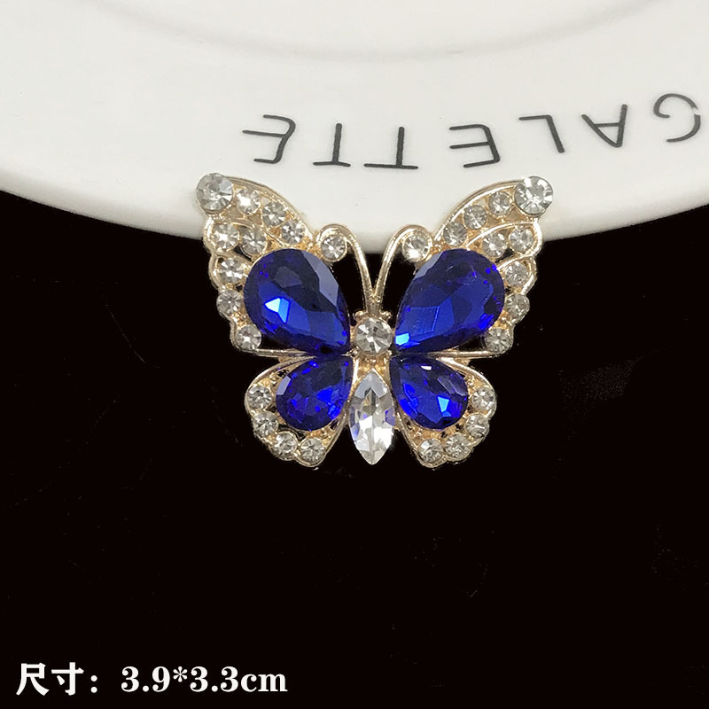 启威新水晶宝石蝴蝶洞洞鞋diy配饰汽载出风口手机壳饰品 合金配件详情43
