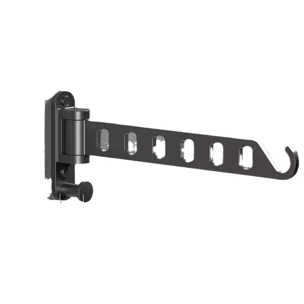 免打孔晾衣杆壁挂多功能家用浴室折叠晾衣架隐形飘窗卧室阳台详情图5