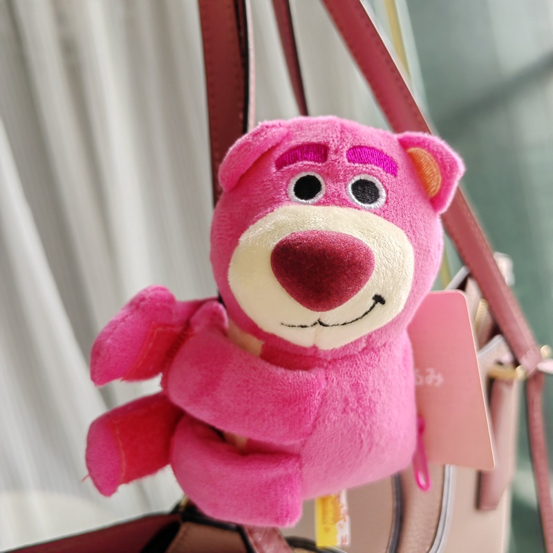 Cute Pupu Bear Elephant cartoon plush toy, electric bike motorcycle decoration, Velcro, coin bag, pendant details Picture