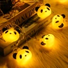 Hot-selling new products: Panda-shaped headlight string, led light string, creative decorative hanging lights for children's bedrooms, night lights, panda-shaped lights Specification image