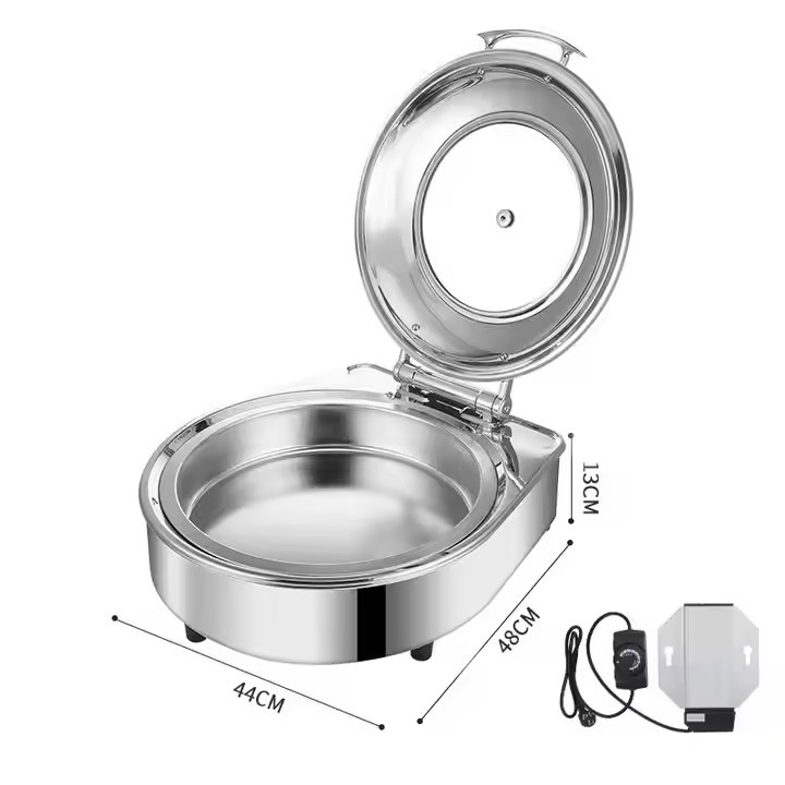 Stainless Steel Hydraulic Slow Drop Buffet Stove Bufferroad Hotel Commercial Heating Container With Bracket All Steel Thickening Item Picture