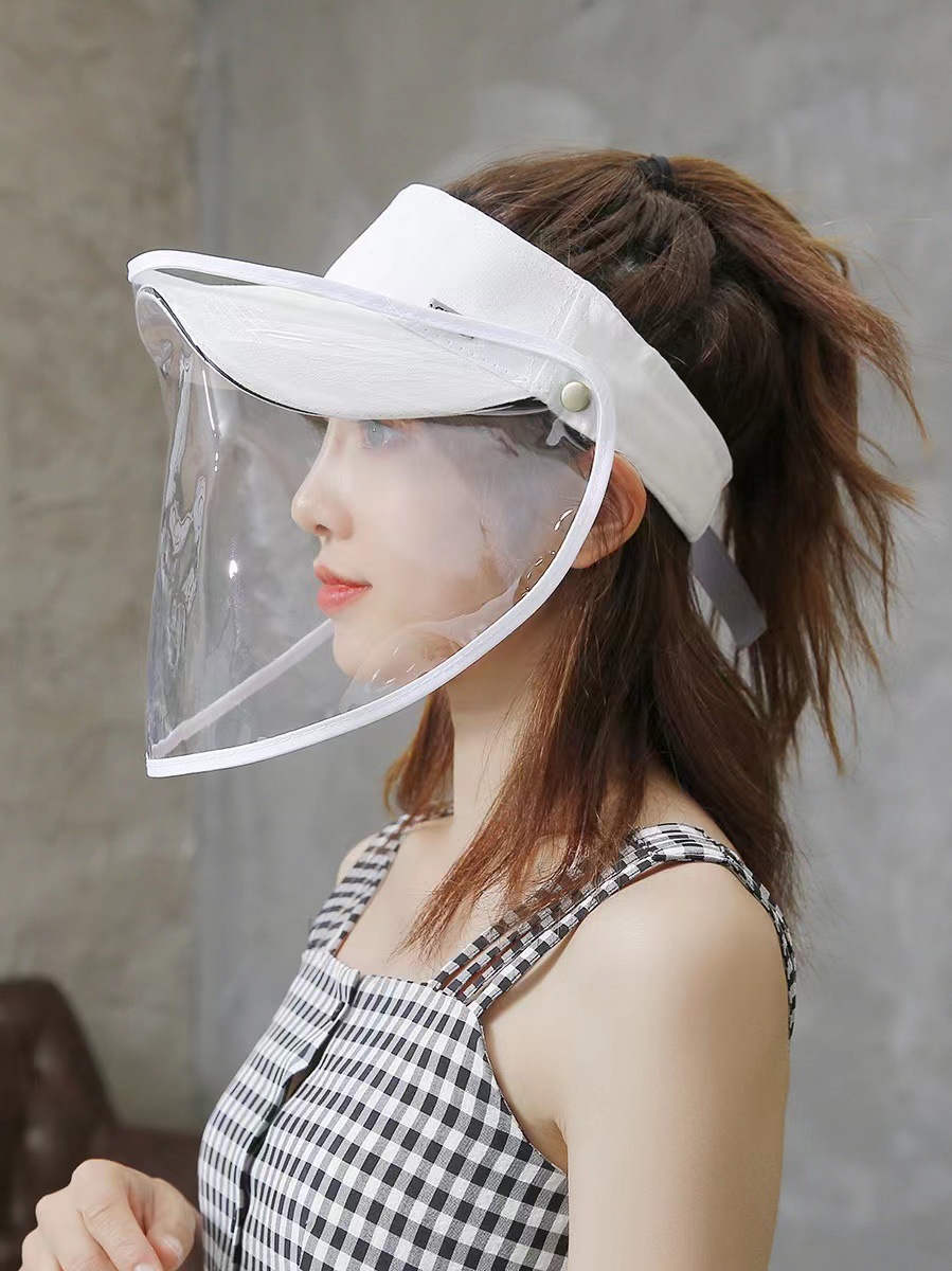 Detachable Empty Cap Face Shield Uv Protective Eye Cap Anti-Flying Dust Dust Isolation Sun Cap Specification drawing
