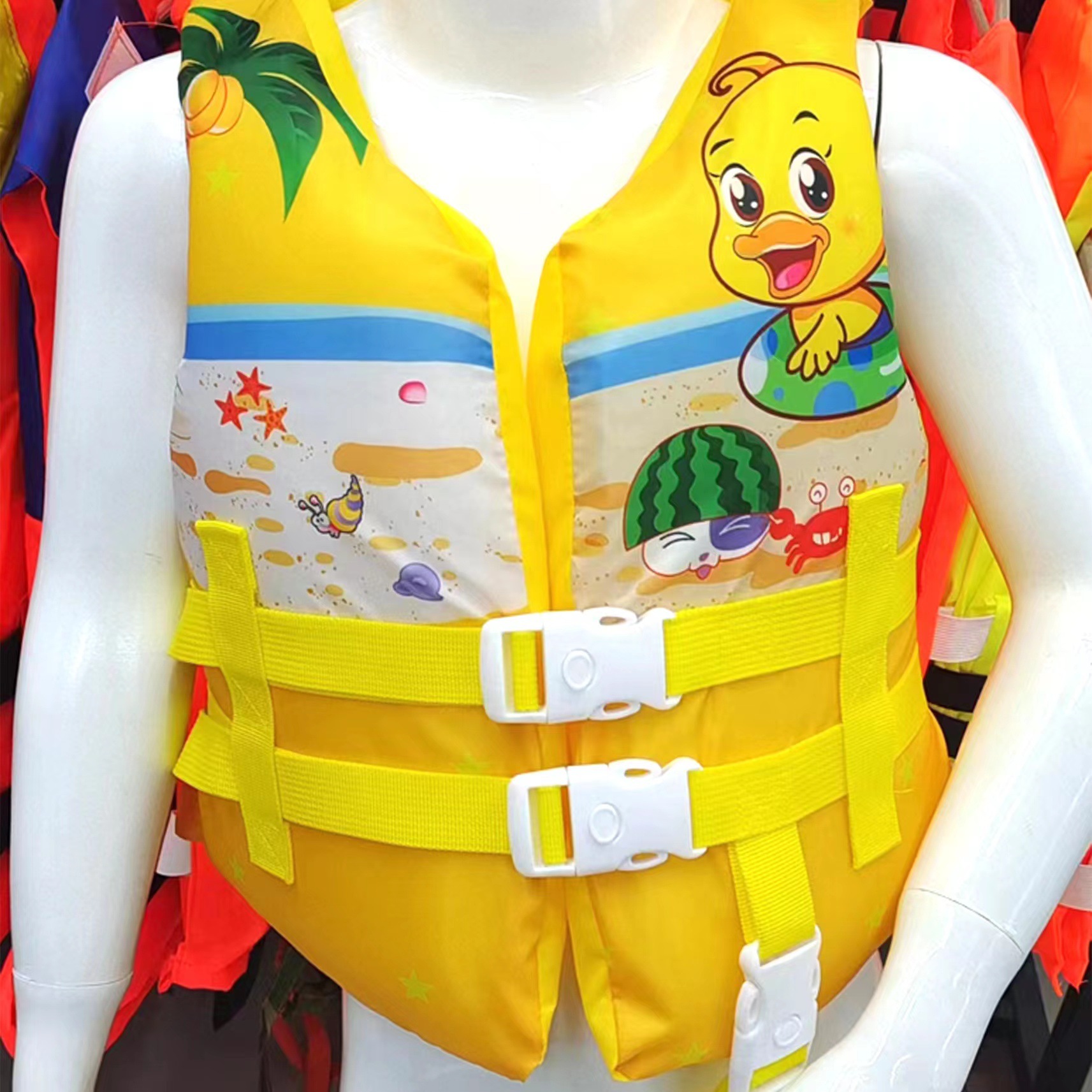 High-End Handmade Small And Medium Size Baby Baby Baby One-Piece Safe Swimming Life Jacket With Children's Buoyancy Swimsuit For Girls And Boys Non-Inflatable details Picture