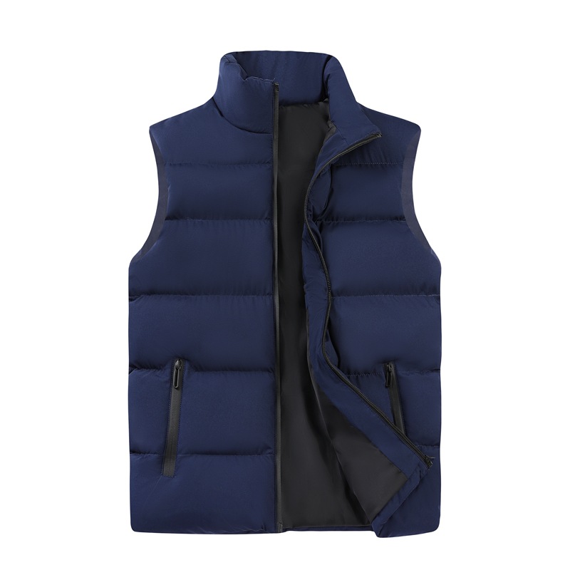 The new down cotton vest for men in autumn and winter is a casual, loose and bag-sized waistcoat for men Specification image