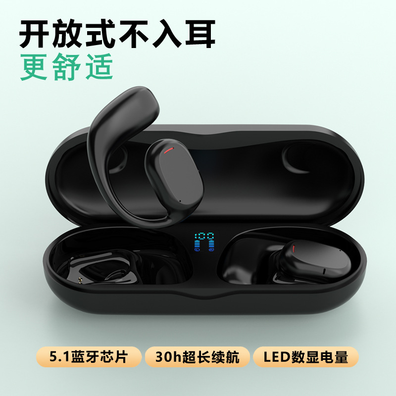 跨境X29 挂耳式运动蓝牙耳机 数显长续航TWS不入耳无线蓝牙耳机