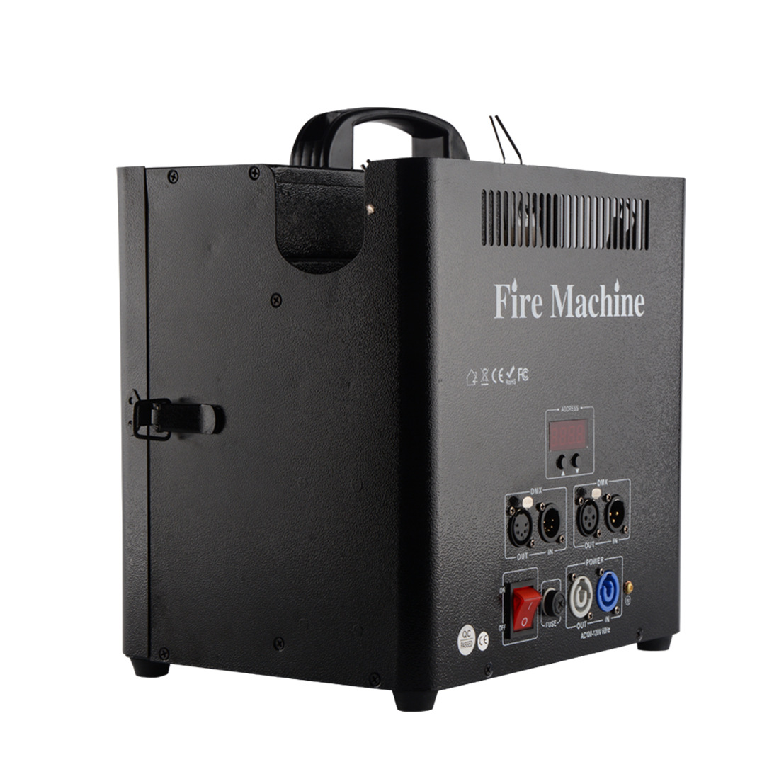 The stage three-head flamethrower performance DMX512 flame machine, small fire column machine, bar and nightclub atmosphere special effects equipment Item Picture