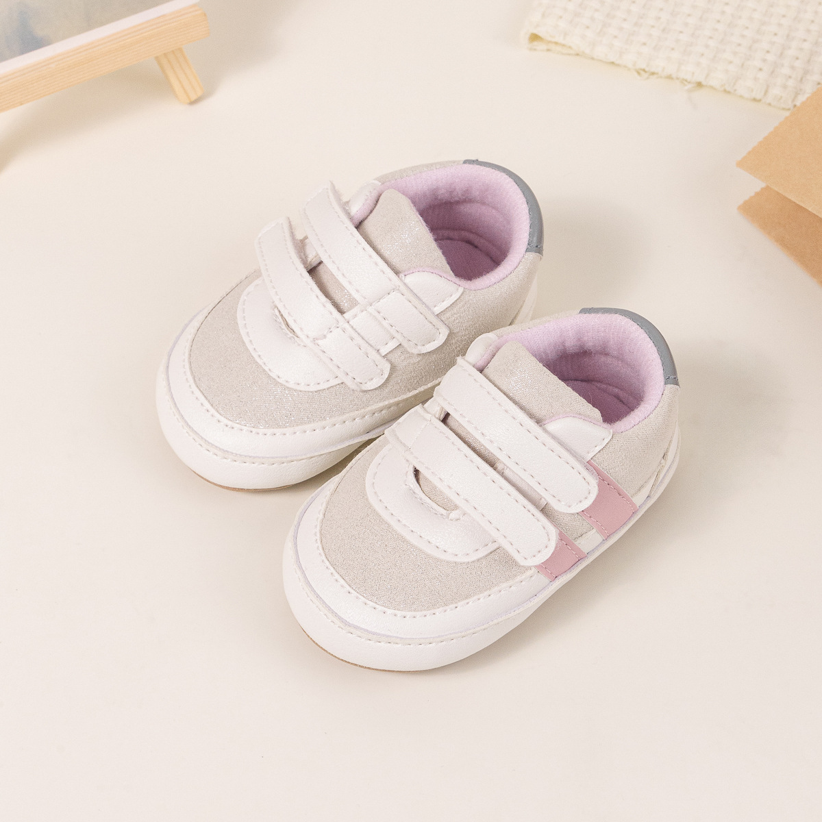 0-1 Year Old New Baby Shoes Toddler Shoes Casual Shoes Velcro Breathable Non-Slip Baby Shoes details Picture