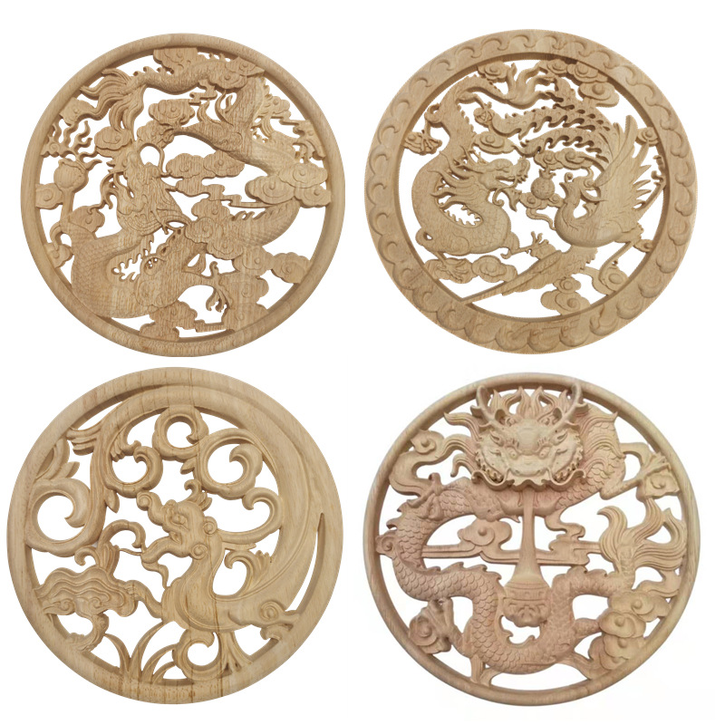 东阳木雕装饰白底实物图