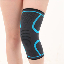 尼龙提花户外登山羽毛球跑步运动护膝保暖防寒老寒腿保护膝盖