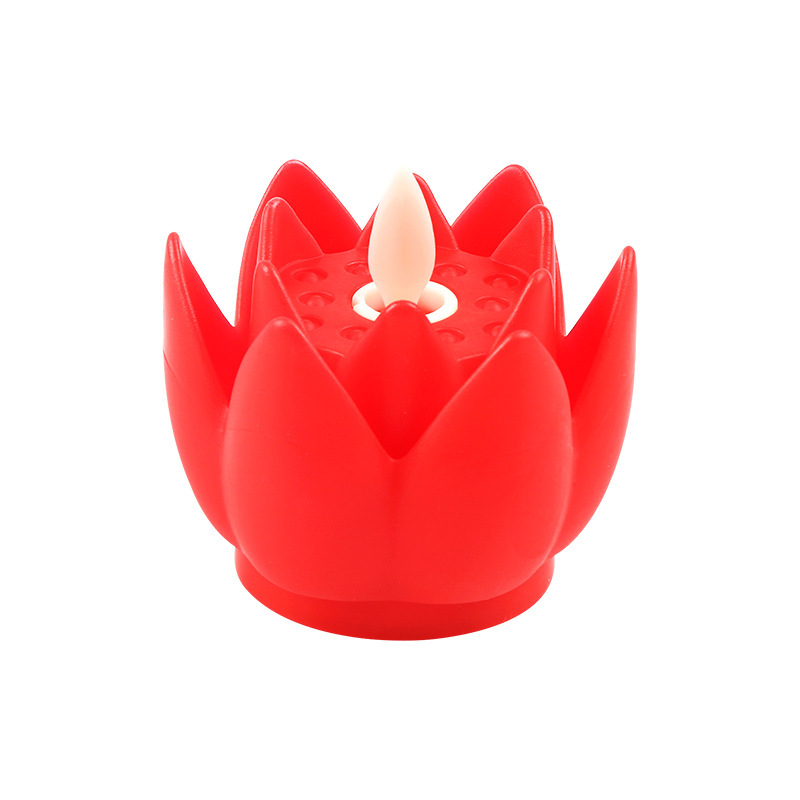 led electronic candle lamp, simulated flower-shaped candle lamp Item Picture