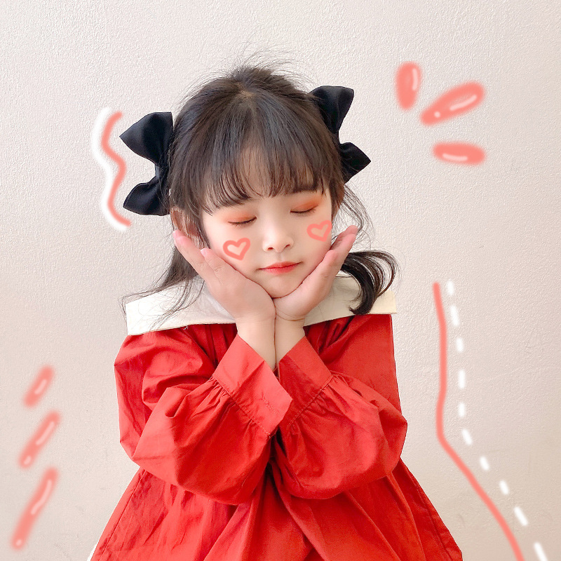 Girls' half-piece bow hair clip, children's side clip, girls' princess hair clip, small clip headwear, hair accessory for girls details Picture