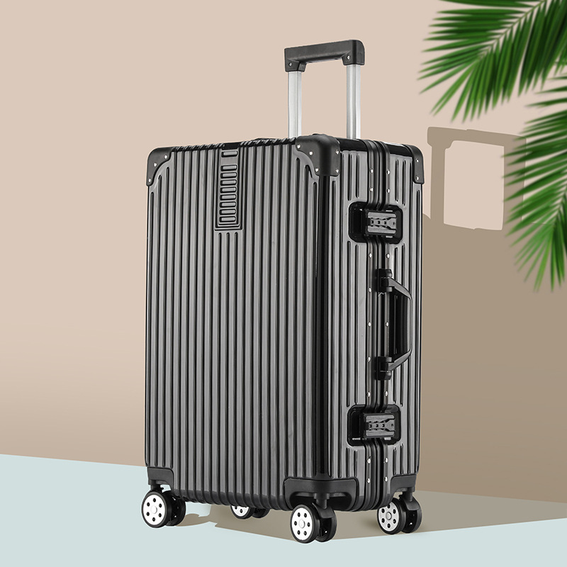 Luggage Logo20 Inch Aluminum Frame Pull Rod Luggage Universal Wheel New Password Travel Boarding Box 24 Female Network Red Specification drawing