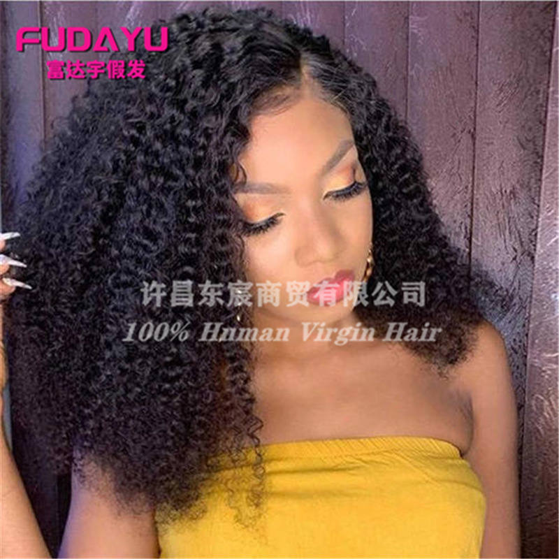 BOB curly wig Peruvian hair真人假发前蕾丝BOB wig欧美时尚卷发