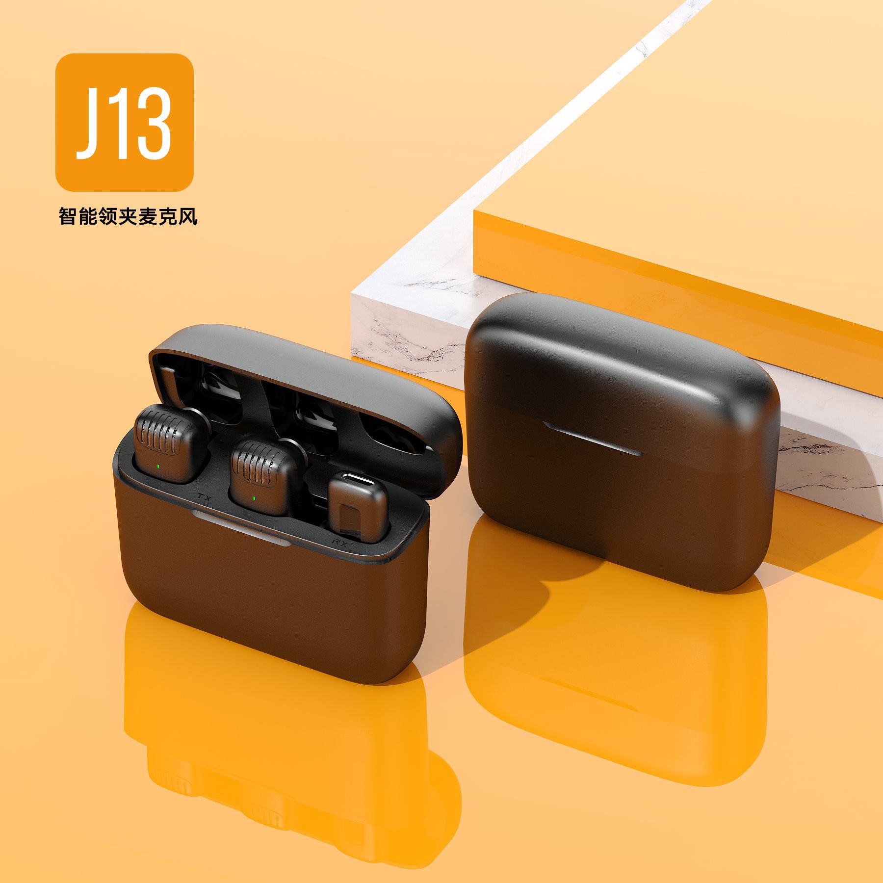Manufacturer Shi Suo Private Module Display Wireless Collar Microphone Microphone Mobile Phone Live Noise Reduction Radio With Charging Bay Specification drawing