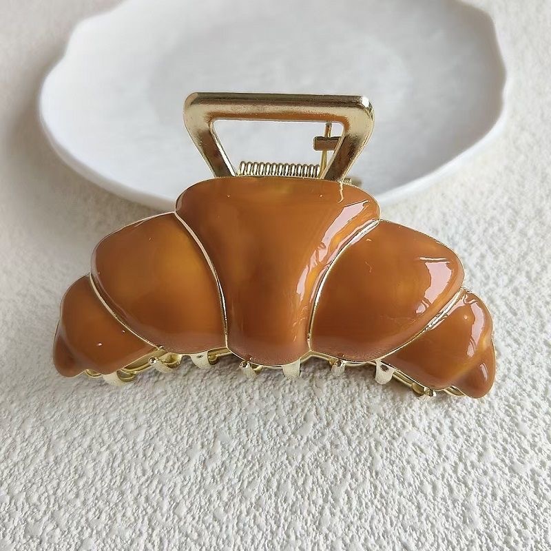 High-end and elegant bestsellers: Alkaline water bread, croissants, large hair grippers, back head grippers, hair accessories, hair clips Specification image