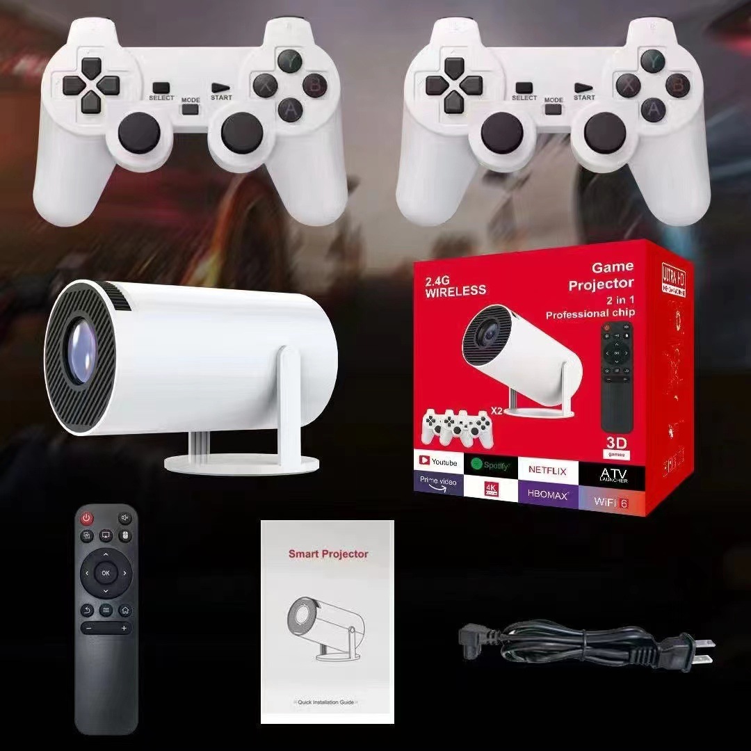 HY300 Gaming Cannon with Gamepad, TF Card pro short-throw projector, smart portable high-definition projector for home screen projection Application Scenario