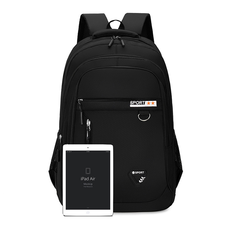 2024 New student schoolbag, men's large-capacity Oxford cloth computer backpack, versatile backpack for business trips, commutes and business Item Picture