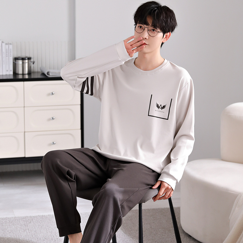 男士家居服实物图
