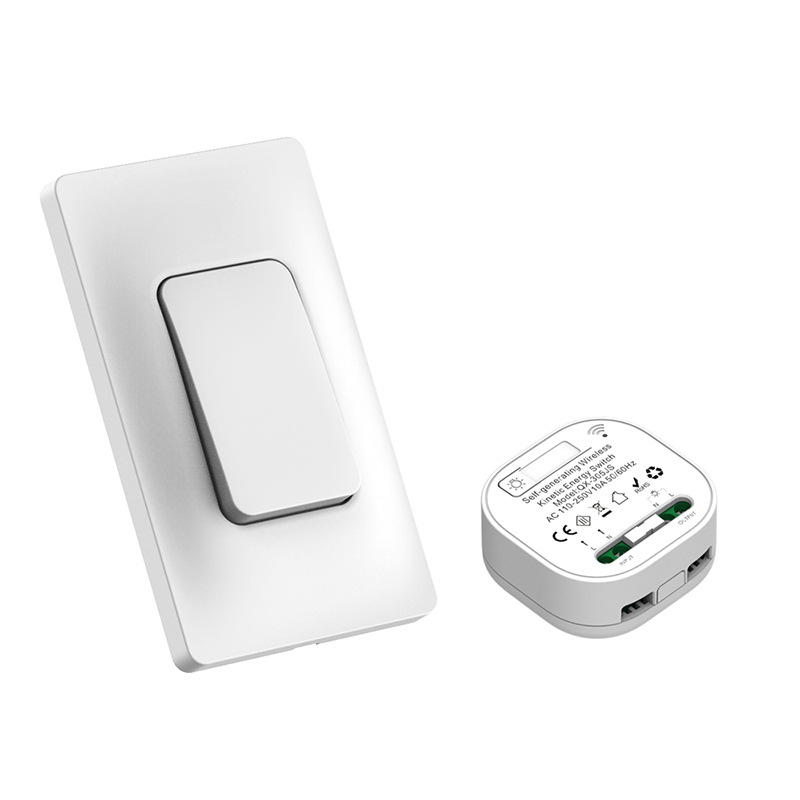 20380 Cross-border exclusive US version rebound self-powered remote control switch, battery-free wireless, can be easily attached with a mini receiver Item Picture