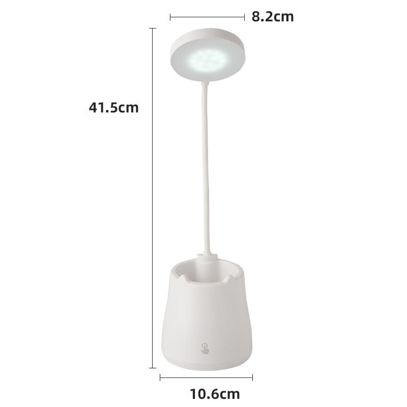 Charging eye-protecting desk lamp, pen holder lamp, mobile phone stand, student reading lamp, charging desk, dormitory bed book lamp pic 2