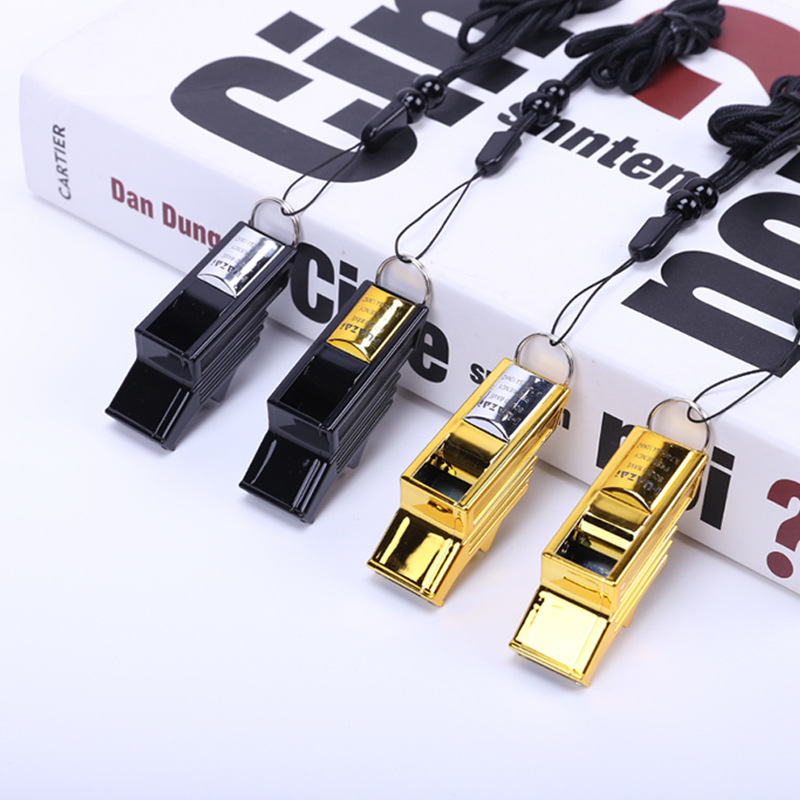 Factory direct sales of 2023 Huazi professional football, basketball and volleyball referee, coach whistles and survival whistles Specification image