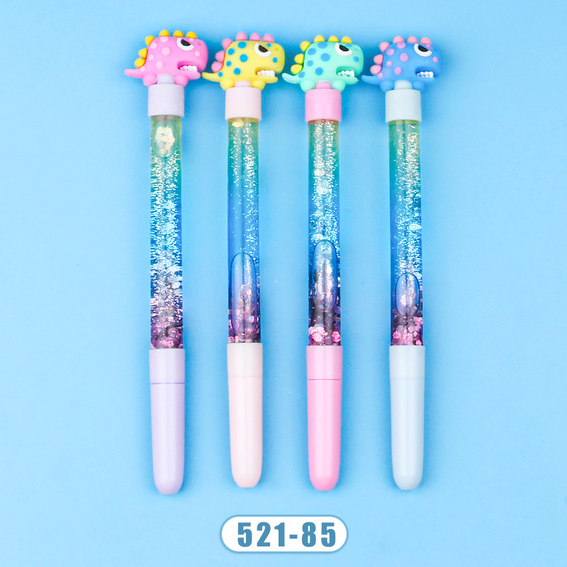 A variety of Korean version plush toys, popular flower-shaped gel pens, 0.5mm high appearance level, anime cartoon cute animal gel pens details Picture