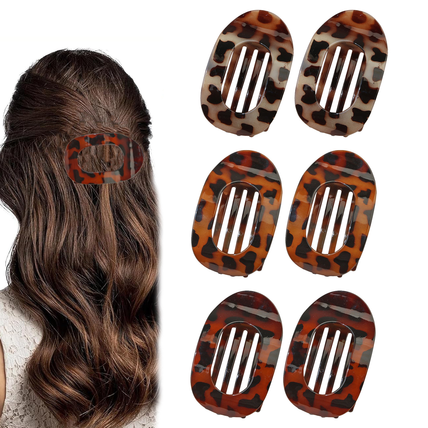 亚马逊热销套装发抓女发夹后脑勺抓夹盘发鲨鱼夹头饰跨境发饰