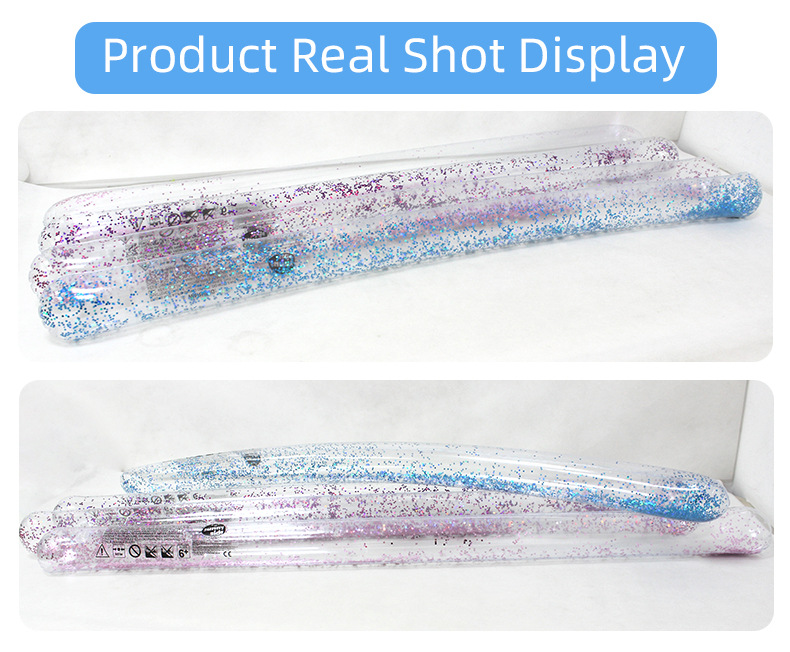 Inflatable swimming sticks, floating sticks, sequined swimming sticks, swimming sticks, cross-border inflatable swimming buoyancy sticks on water, props pic 11